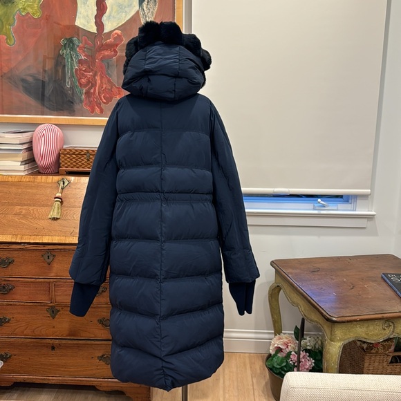 Max & Moi Dora Hooded Puffer Coat - Navy - Picture 5 of 16